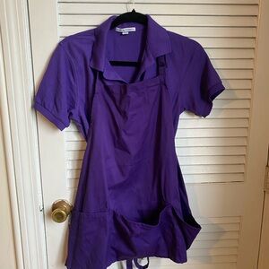 Purple Shirt and Apron